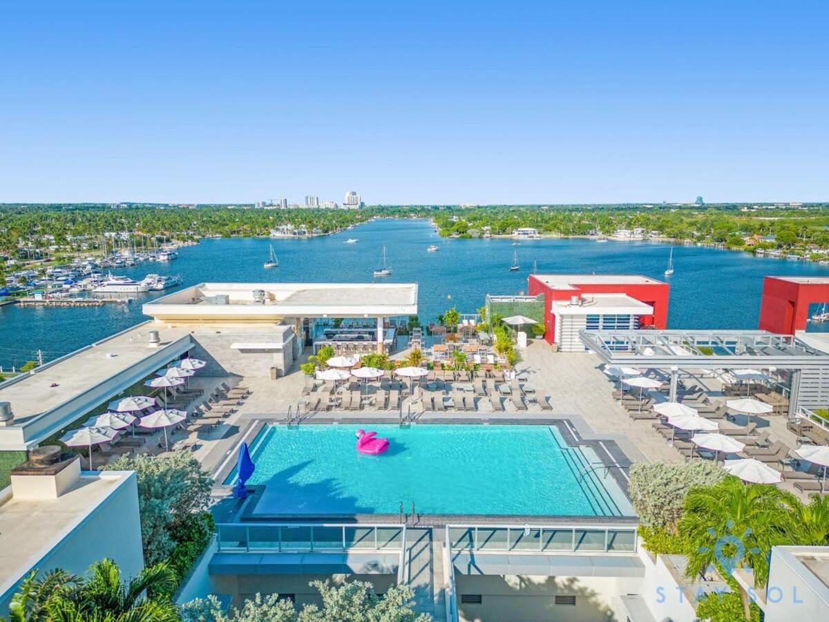 Rooftop Pool & Hot Tub - Gym - Hollywood Beach Esterno foto