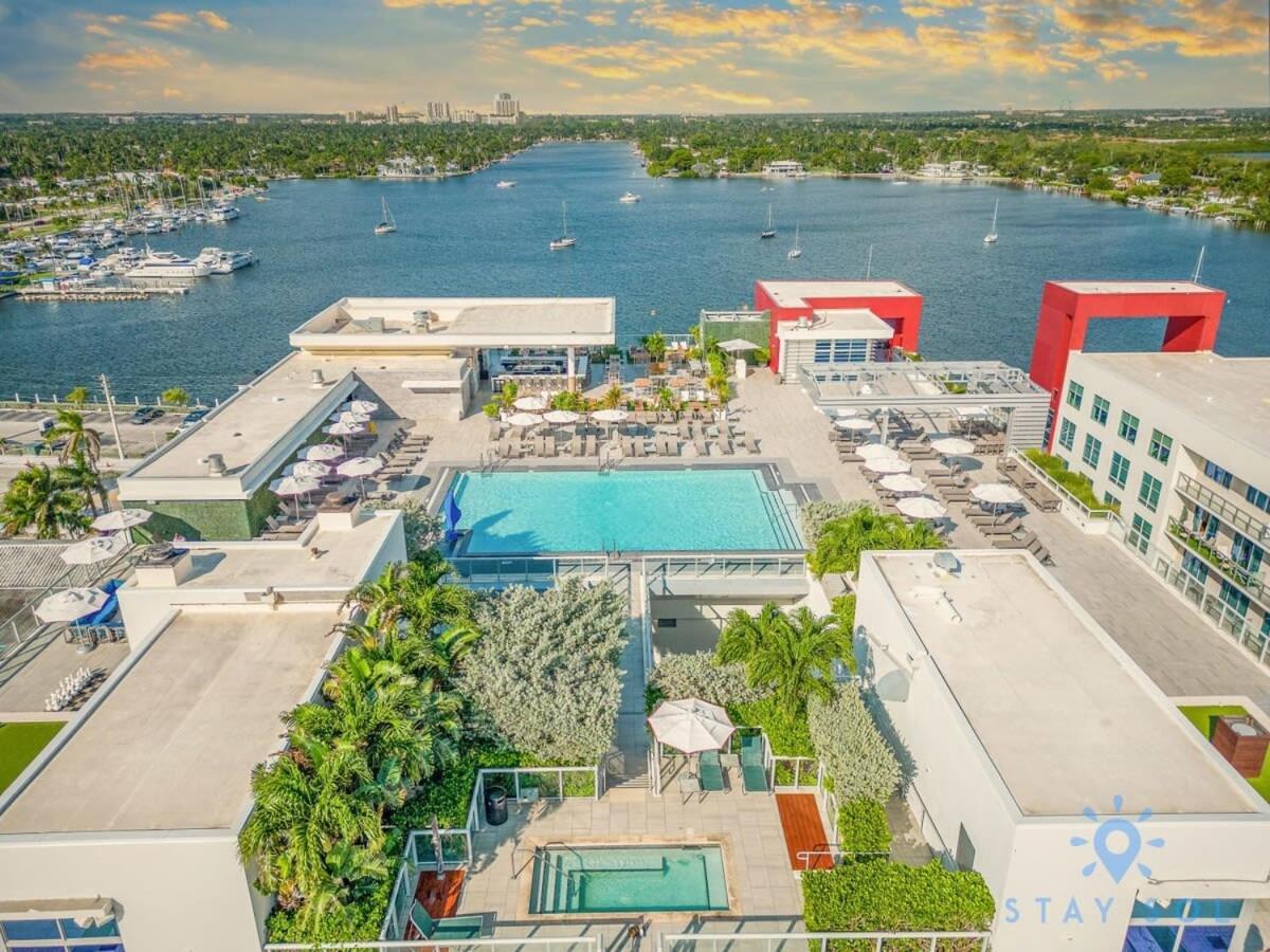 Rooftop Pool & Hot Tub - Gym - Hollywood Beach Esterno foto