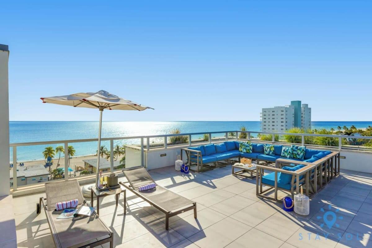 Rooftop Pool & Hot Tub - Gym - Hollywood Beach Esterno foto