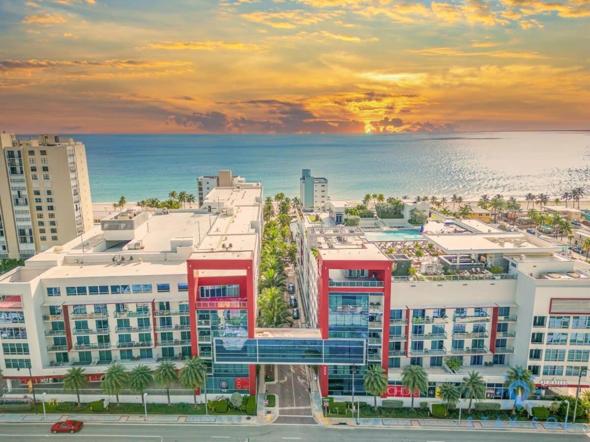 Rooftop Pool & Hot Tub - Gym - Hollywood Beach Esterno foto