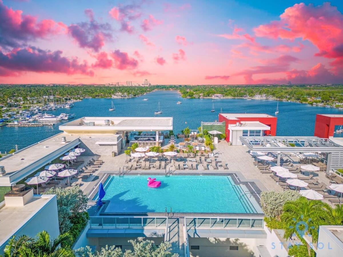 Rooftop Pool & Hot Tub - Gym - Hollywood Beach Esterno foto
