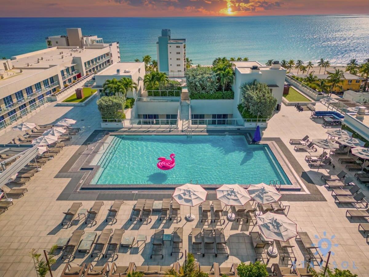 Rooftop Pool & Hot Tub - Gym - Hollywood Beach Esterno foto