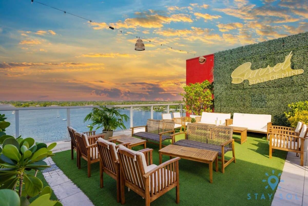 Rooftop Pool & Hot Tub - Gym - Hollywood Beach Esterno foto